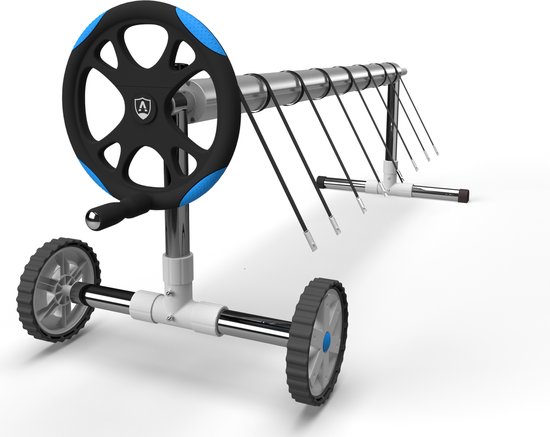 AREBOS Zwembadhaspel voor Zonnefolie of Plannen Zwembad Zwembadopwinder 3 - 5,7 m