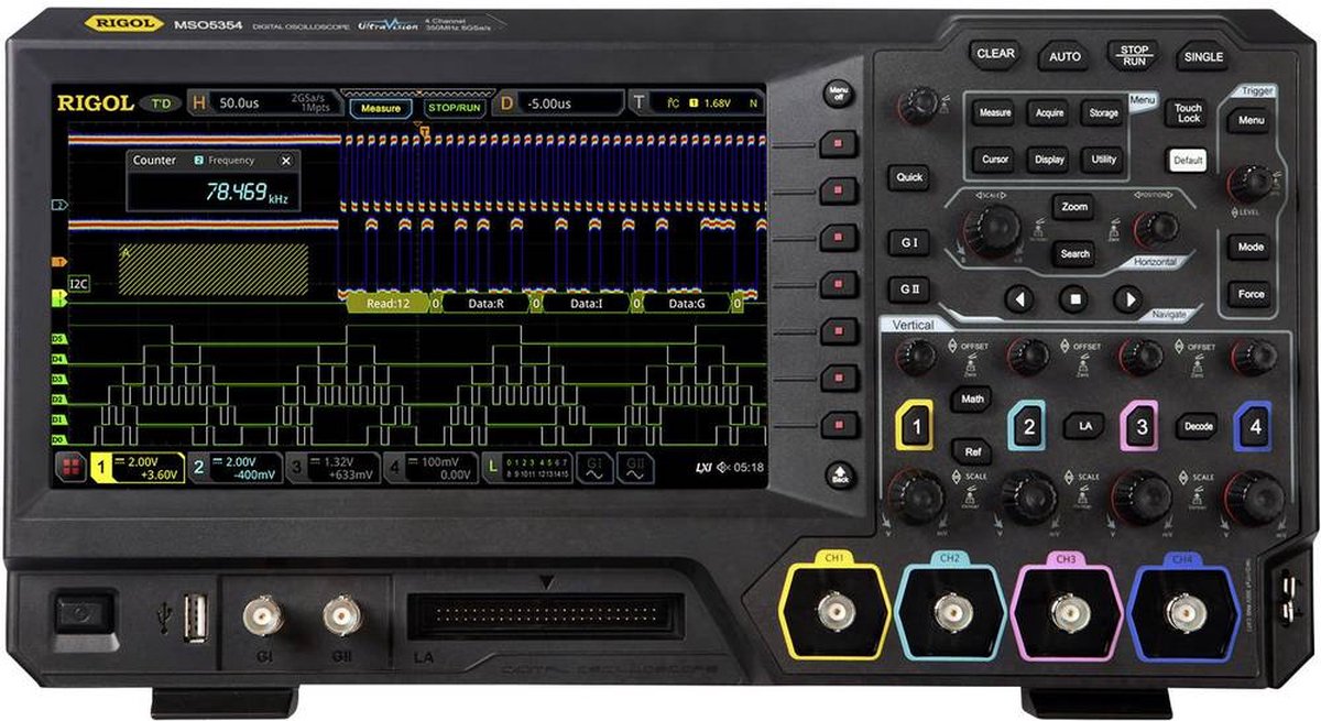 Oscilloscope numérique DSO-6204F de VOLTCRAFT