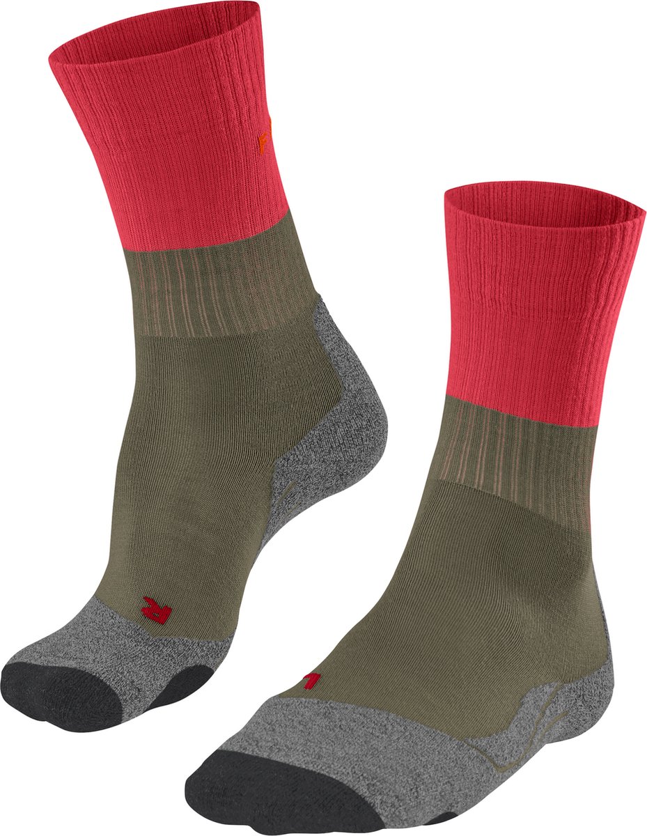 FALKE TK2 Explore Wandelsokken anti blaren anti zweet merinowol Sportsokken dames Groen