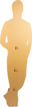 Levensgroot kartonnen figuur - Vrouw zijkant - Staand figuur - 10x40x165 cm - KarTent