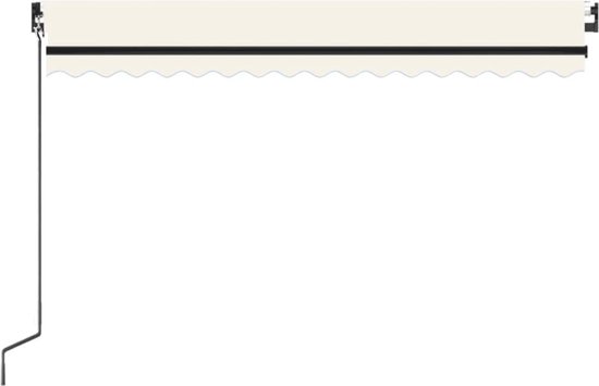 vidaXL-Luifel-handmatig-uittrekbaar-met-LED-450x300-cm-crèmekleurig