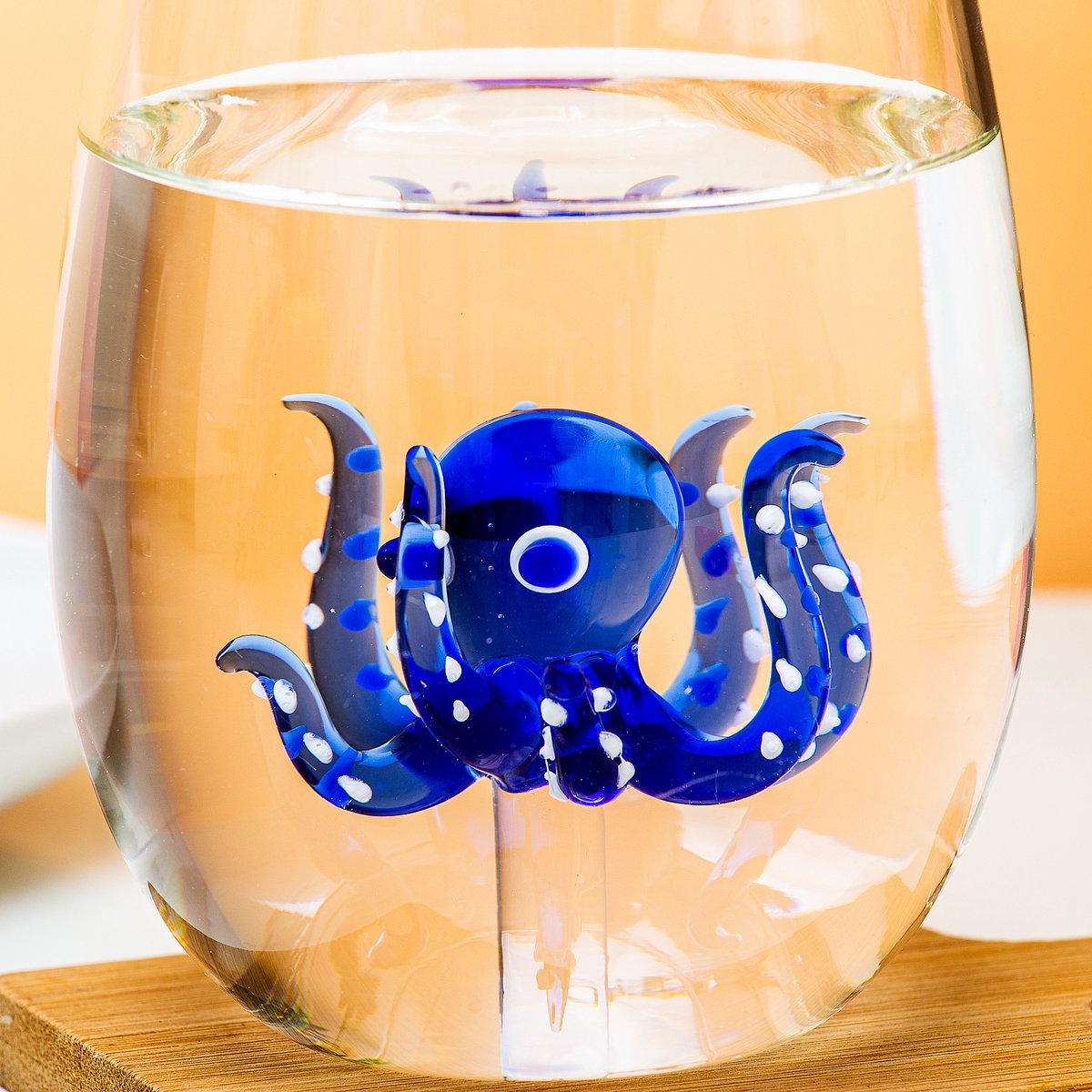 PENG Quallen Cocktail Glas - 3D Oktopus Design 100ml Transparent
