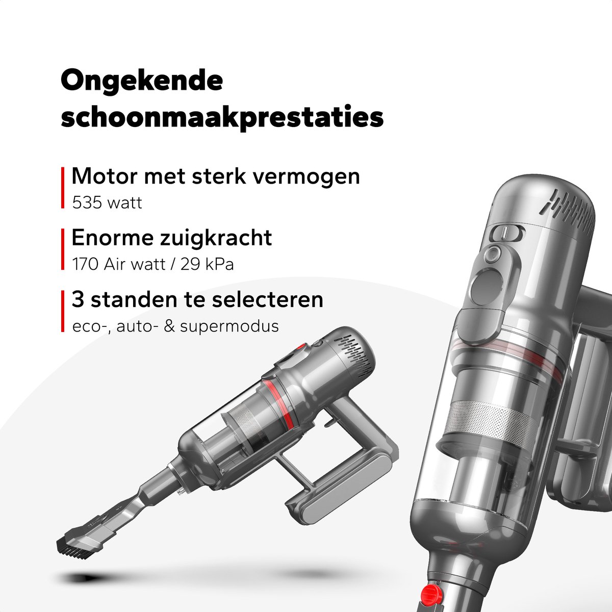 Puppyoo Puppyoo T12 Mate Handstofzuiger - afbeelding 2