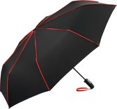 Fare Seam 5639 extra grote zakparaplu zwart rood zakparaplu vouwparaplu opvouwbare paraplu windproof windvast stormbestendig stormparaplu reisparaplu