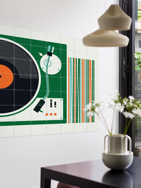 IXXI Record Player - Décoration murale - Vintage - 140 x 100 cm