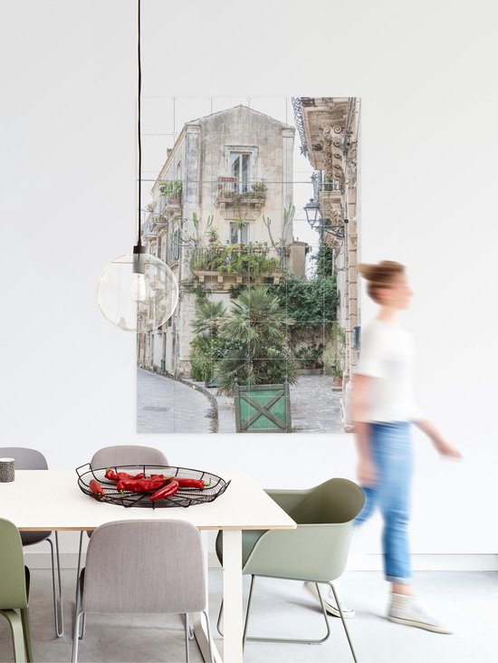 IXXI Scène de Rue Botanique - Décoration murale - Fleurs et Plantes - 100 x 140 cm