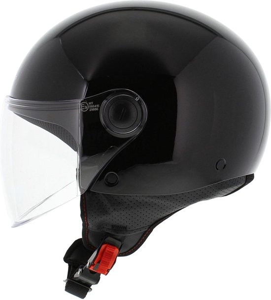 MT Street S helm glans zwart L Scooterhelm Brommerhelm