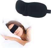 Luxe Slaapmasker - Oogmasker - Slaap - 100% Verduisterend - Unisex - Traagschuim - Zwart