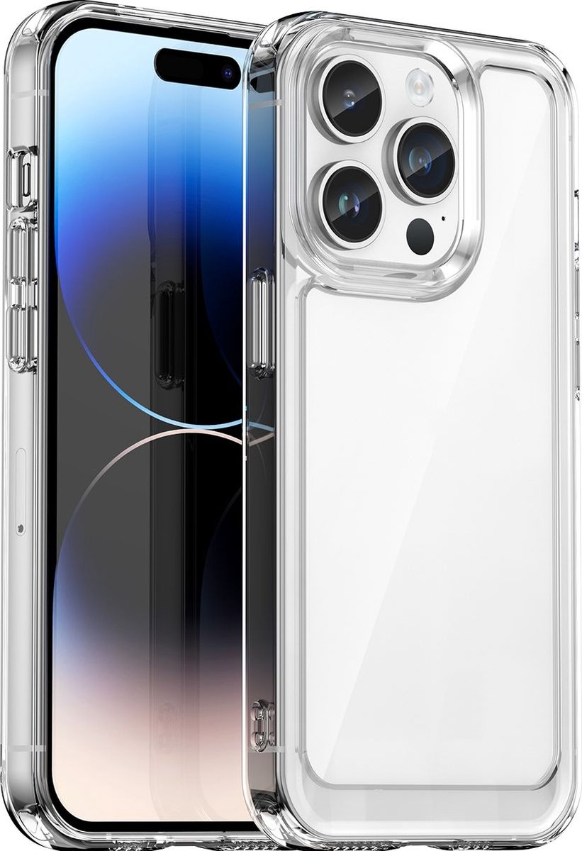 Mobigear Doorzichtig Hoesje geschikt voor Apple iPhone 15 Pro Max Telefoonhoesje Hardcase | Mobigear Crystal Backcover | Doorzichtig Telefoonhoesje iPhone 15 Pro Max | iPhone 15 Pro Max Case | Back Cover - Transparant