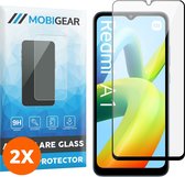 Mobigear - Screenprotector geschikt voor Xiaomi Redmi A1 4G Glazen | Mobigear Premium Screenprotector - Case Friendly - Zwart (2-Pack)