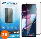 Mobigear Screenprotector geschikt voor Motorola Edge X30 Glazen | Mobigear Premium Screenprotector - Case Friendly - Zwart (2-Pack)