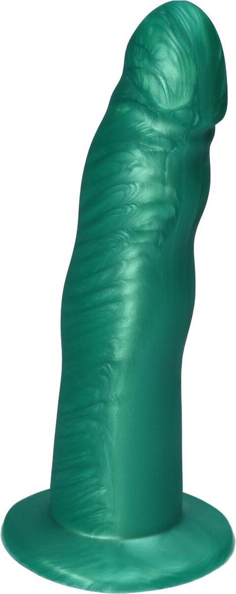 Goedkoopste Ylva & Dite - Anteros - Siliconen Dildo met zuignap - Made in Holland - Fruit Green
