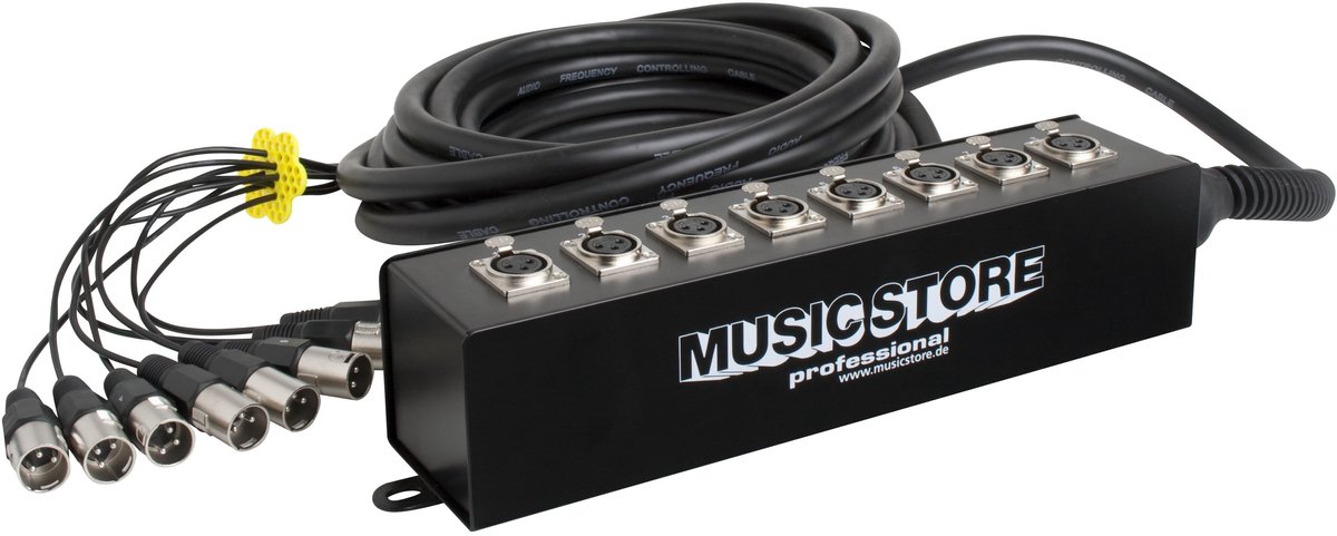 MUSIC STORE Multicore 8xXLR, 10m, Stagebox - Multicore kabel