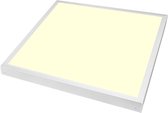 Panneau LED 60x60 - Velvalux Lumis - Wit Chaud 3000K - 40W - Opbouw - Carré - Wit - Flicker Free