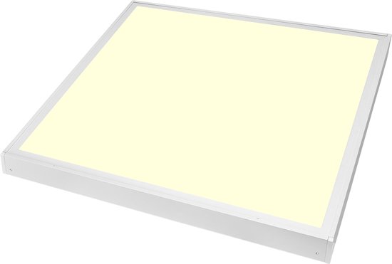 LED Paneel 60x60 - Velvalux Lumis - Wit - 36W - Opbouw - Vierkant - Wit - Flikkervrij