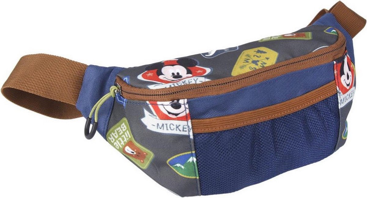 Sac banane Mickey Mouse Blauw 27x15x9 cm bol