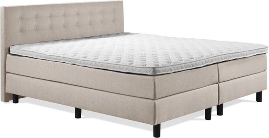 Boxspring Luxe 200x210 Knopen beige