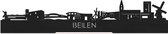 Standing Skyline Beilen Zwart hout - 40 cm - Woon decoratie om neer te zetten en om op te hangen - Meer steden beschikbaar - Cadeau voor hem - Cadeau voor haar - Jubileum - Verjaardag - Housewarming - Aandenken aan stad - WoodWideCities