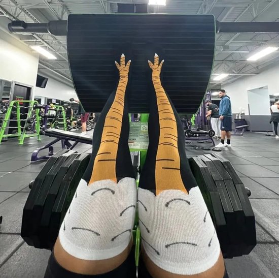 Chaussettes de poulet - Chaussettes de cuisse de poulet - drôles - chaussettes de sport - chaussettes de poulet - chaussettes hautes - chaussettes de genou - cadeau - cadeau