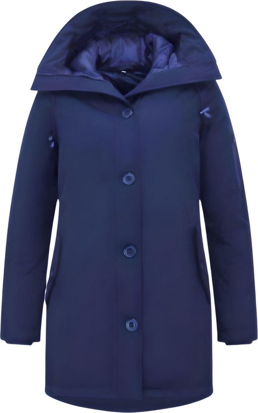 Foto: Winterjas dames waterdicht met capuchon 505 blauw