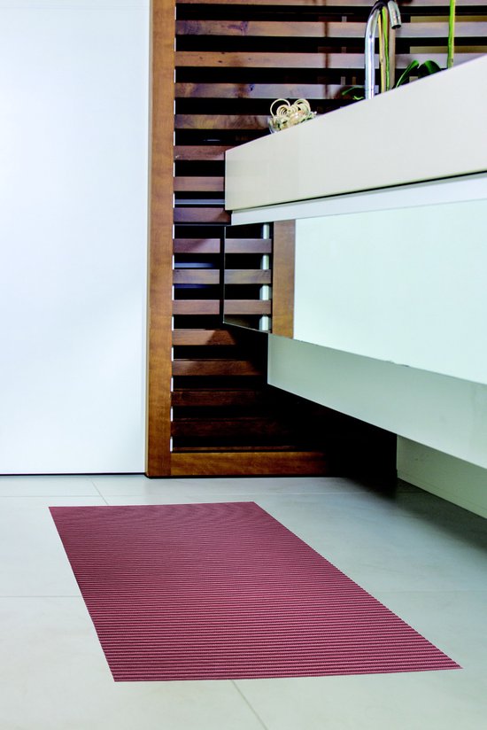 JYG Badmat - Aqualoper -BURGOS - 65x180cm - Bordo