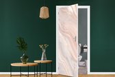 Deursticker Marmer - Patroon - Pastel - Abstract - Marmerlook - Luxe - 85x205 cm - Deurposter