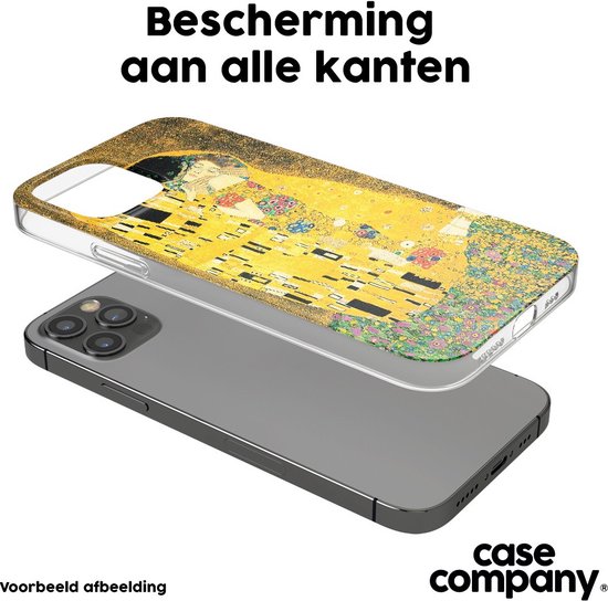 Case Company® - Coque Samsung Galaxy A54 avec cordon - Der Kuss - Coque de téléphone avec cordon Zwart - Protection sur tous les côtés et sur le bord de l'écran