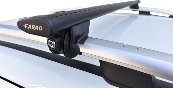 Galeries de toit adaptées aux barres de toit ouvertes Subaru Justy 2003 à 2007 - Aluminium - Capacité de charge élevée 100kg - Wingbar Zwart- Merk Farad