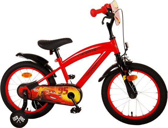 Vélo pour enfants Disney Cars - Garçons - 16 pouces - Rouge | bol