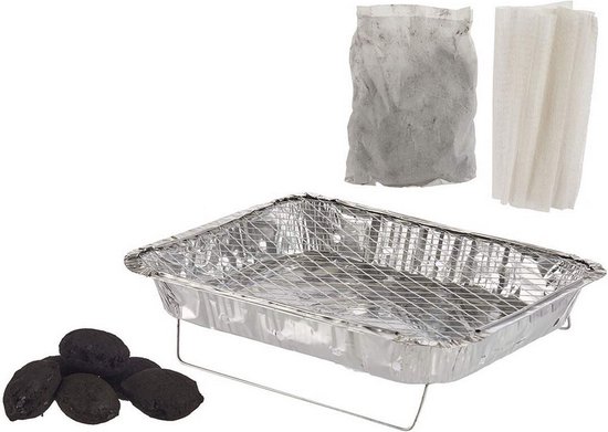 Wegwerpbarbecue Antraciet (42 x 32 cm) van The Bastard — afbeelding 3