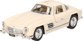 Modelauto Mercedes-Benz 300SL auto creme 12,8 cm - speelgoed auto schaalmodel