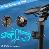 Usb Oplaadbare Bike Alarm Met Afstandsbediening 110DB Luide Draadloze Anti Diefstal Trillingen Motion Sensor Voertuig Security Alarm