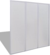 vidaXL - Badscherm - 3 - panelen - vouwbaar - 141 - x - 132 - cm