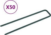 vidaXL - Kunstgraspennen - 50 - st - U-vormig - ijzer
