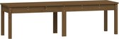 vidaXL Banc de jardin 2 places 159,5 x 44 x 45 cm Bois de pin massif Marron miel