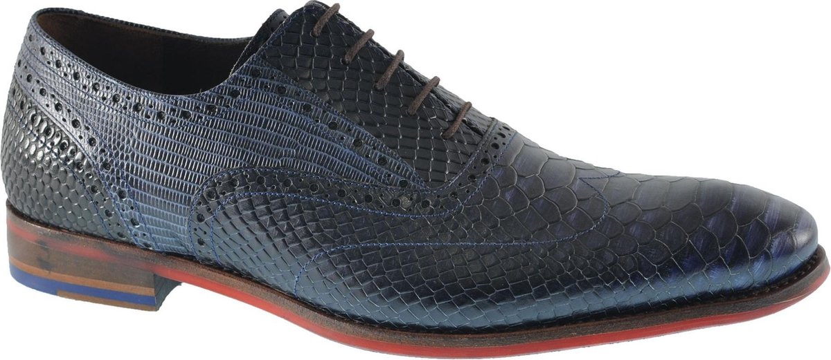 Floris Van Bommel Heren Nette Schoenen 19104 - Blauw | bol.com