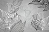 Fotobehang - Vlies Behang - Abstracte Tulpen Kunst - 312 x 219 cm