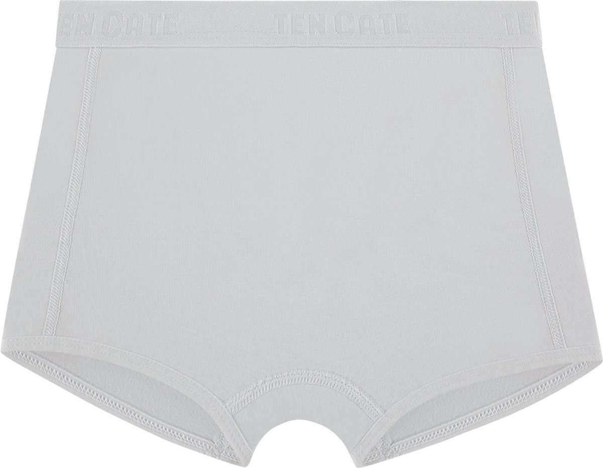 Ten Cate Basics organic cotton stretch shorts wit 2 pack voor Meisjes | Maat 110/116