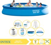 Intex Easy Set Zwembad - Opblaaszwembad - 457x107 cm - Inclusief Onderhoudspakket, Filter en Skimmer