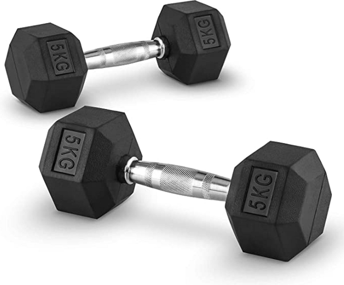 Dumbbell Set / voor heren Dames Workout Fitness Training Gewichtheffen, voor thuisgymnastiek 2x 5 kg