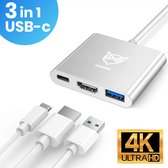 Good2know 3 in 1 usb c adapter - usb c naar HDMI - 4K@60hz HDMI - PD usbc - USB 3.0