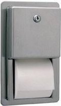 B-3888 satin brushed multi roll toilett tissue dispenser for mounting in wall