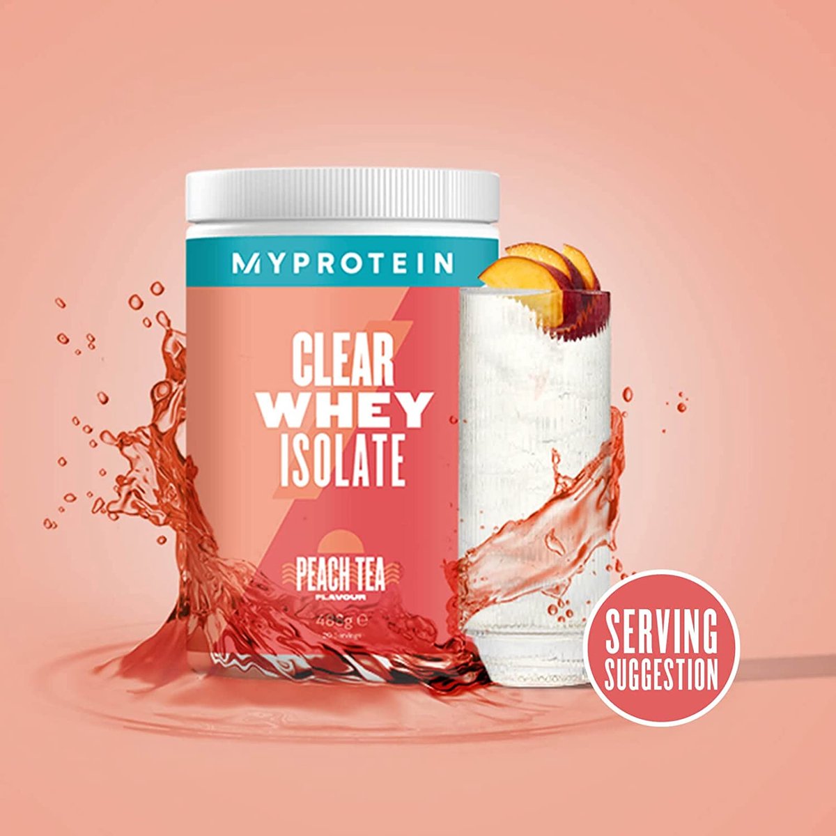 Clear Whey Isolate - 488g - 20 servings - Peach Tea smaak - Verfrissende Proteïne Shake - MyProtein