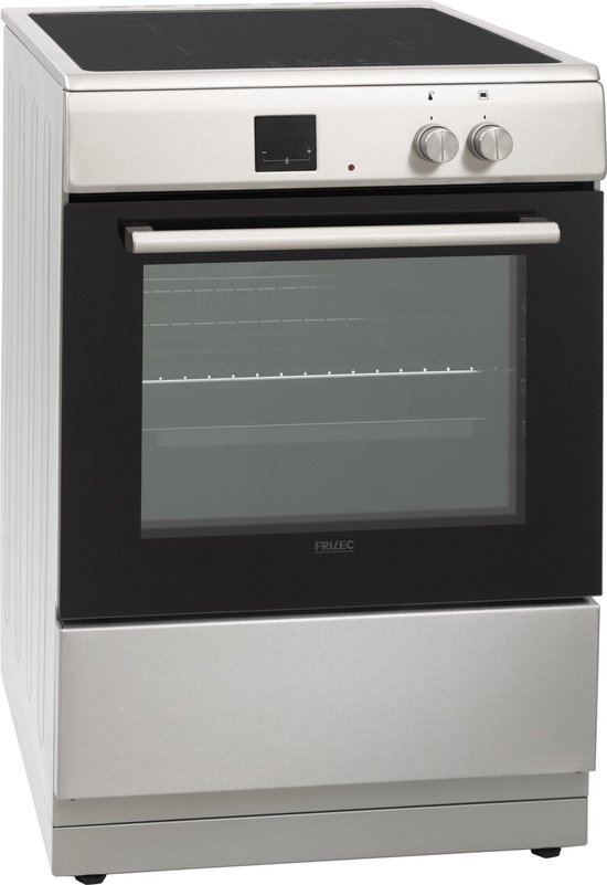 Frilec KÖLN-ECI60-60I - Vrijstaand Inductie Fornuis - 5 Jaar garantie - Elektrische Oven - 4 kookzones - Inox - Frilec