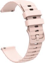 Siliconen bandje - geschikt voor Samsung Galaxy Watch 6 / Watch 6 Classic / Watch 5 / Watch 5 Pro / Watch 4 / Watch 4 Classic / Watch 3 41 mm / Watch 42 mm / Active / Active 2 - zachtroze