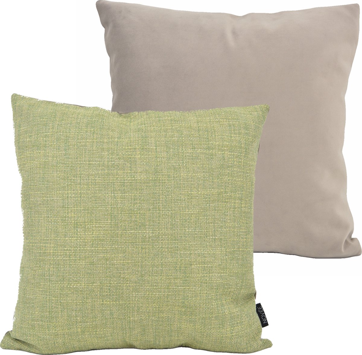NOVÉE Picasso Paris Lima Khaki Kussenhoes | 45x45 cm | Velvet/Polyester Beige