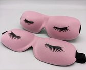 Premium Slaapmasker wimperextensions - Roze - 3d slaapmasker - luxe slaapmasker - ooglapje slaap - Slaapmasker voor Vrouwen, maar ook Mannen! - Verstelbaar