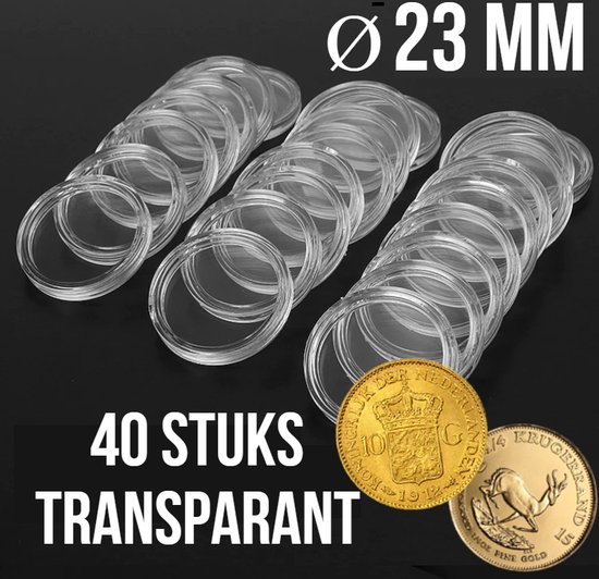Capsules pour pièces de monnaie .nl® 40 pièces les Allernieuwste Ø 23 mm -  Capsules... | bol