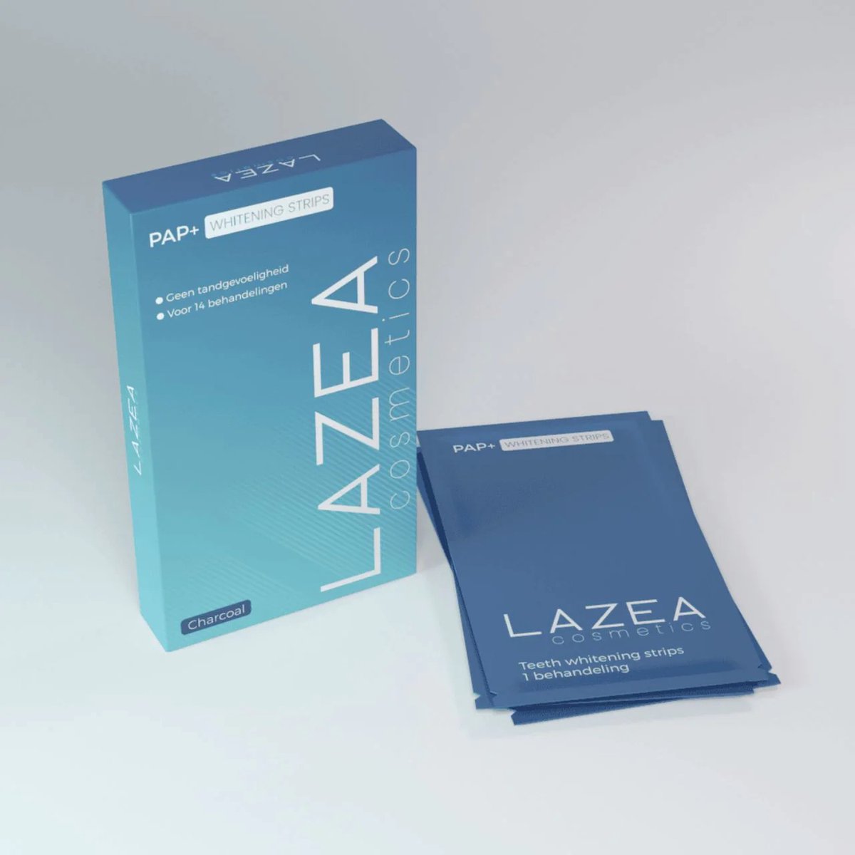 Lazea - 14 Tanden Bleek Strips - PAP+ - Tandenblekers - Tanden bleken - Zonder peroxide (0%)