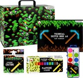 Pixel Game - Set kunstbenodigdheden, schoolspullen voor jongens